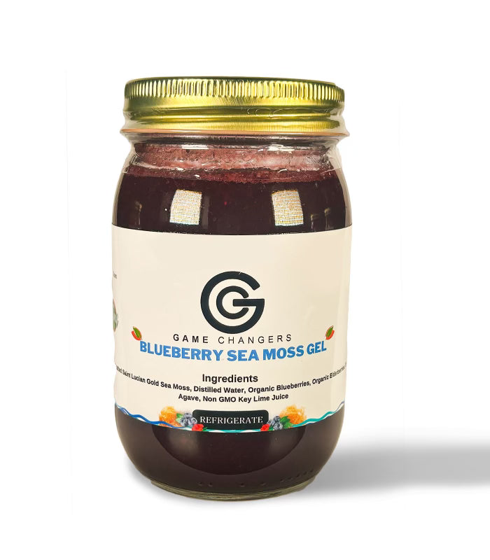 Blueberry sea moss gel